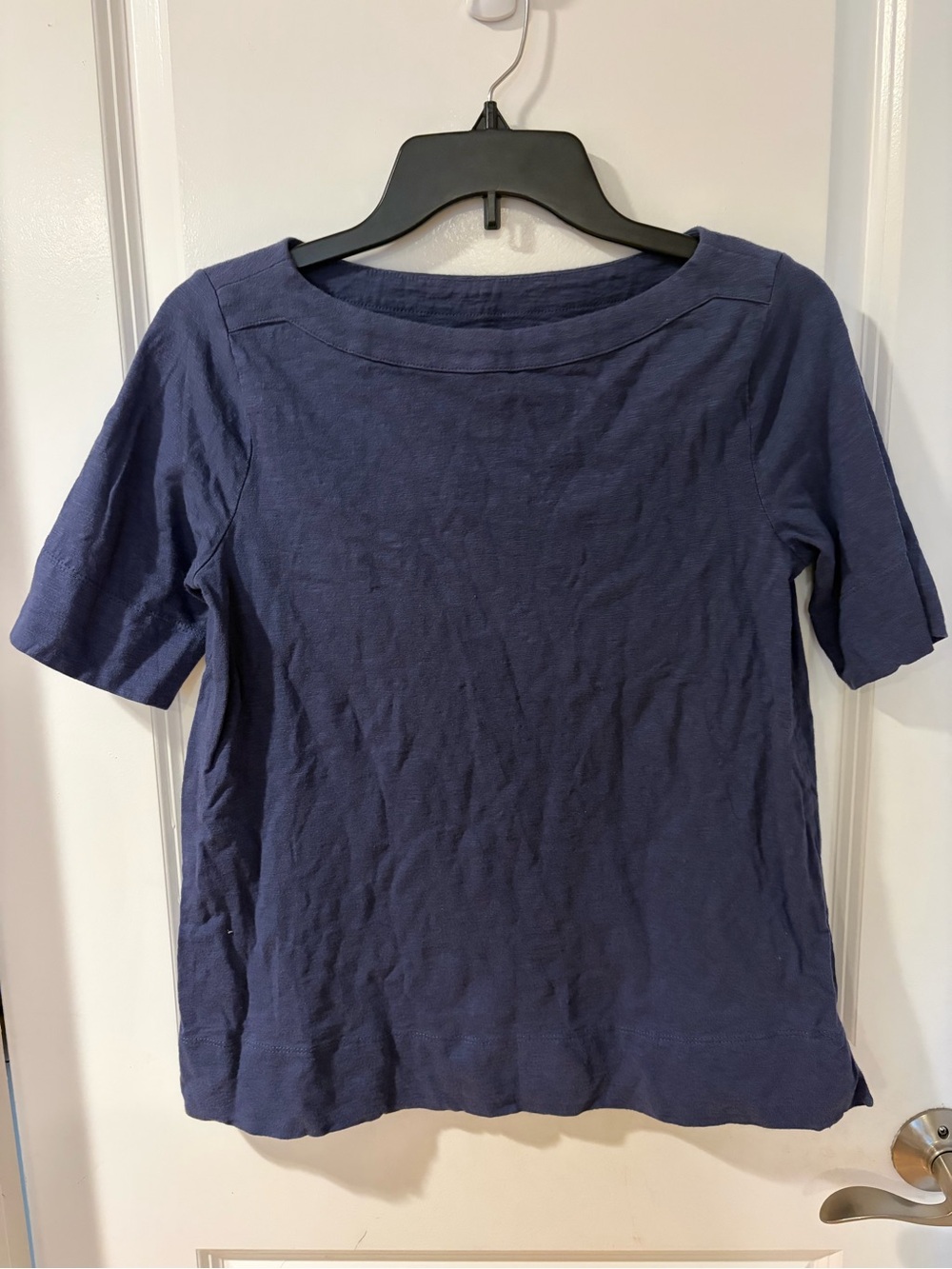 Loft Navy Short-Sleeve Women's Top